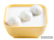湯圓配杏仁露