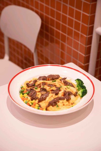 滑蛋牛燴飯