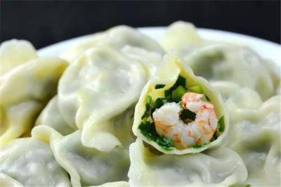 鮮蝦韭菜餃