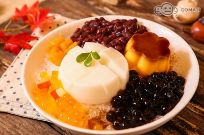 芒果杏仁豆腐