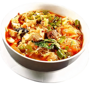 羊肉小炒泡馍