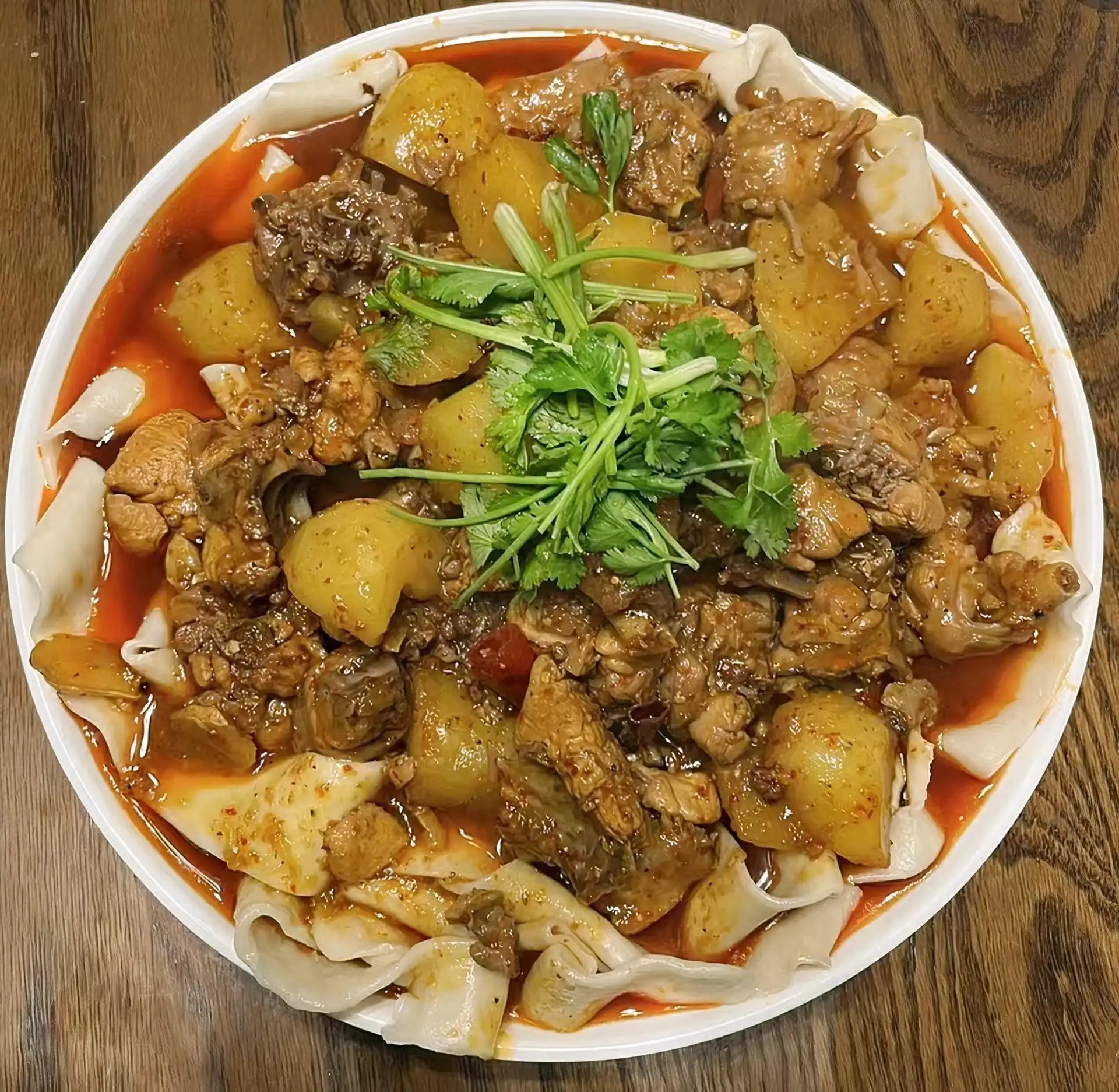 大盘鸡拌面
