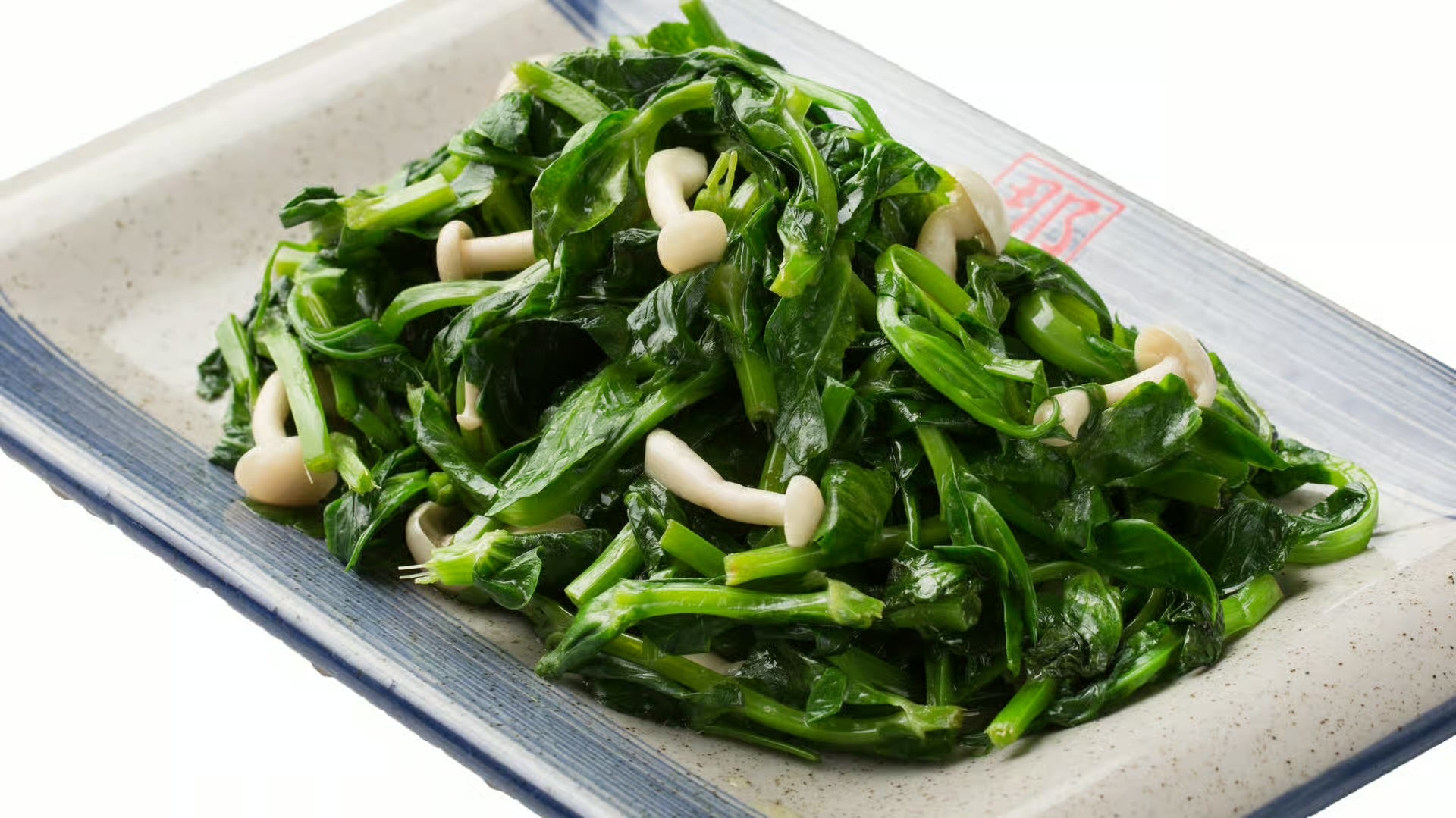 豌豆苗炒蘑菇