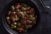 無麩質牛肉配西蘭花