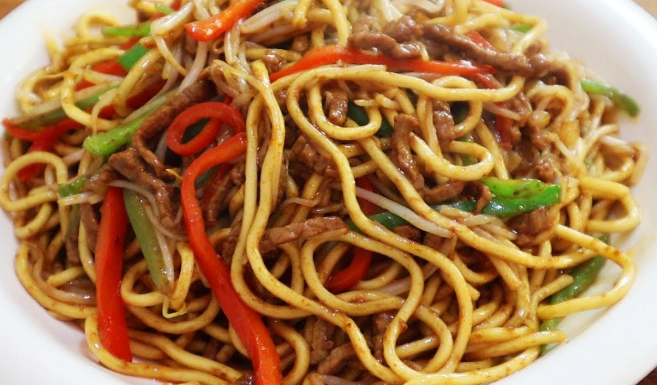 孜然牛肉炒麵