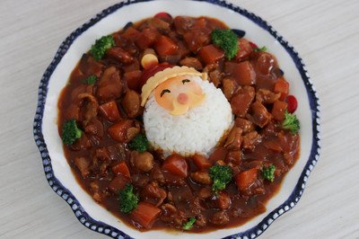 時菜雞球燴飯
