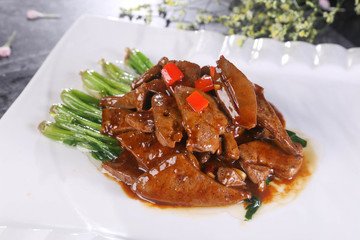薑蔥油泡豬肝