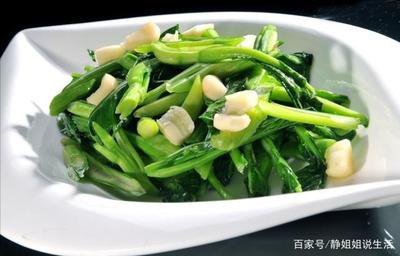 蒜片生炒菜心